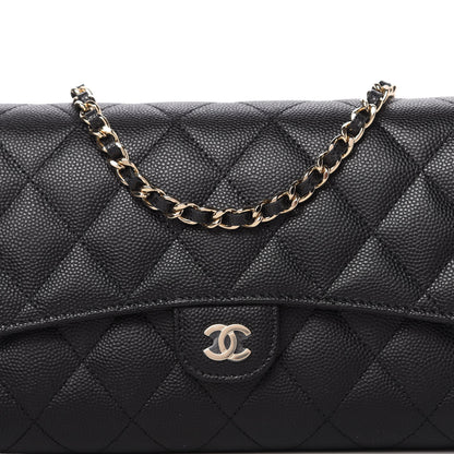 Chanel Caviar Quilted Flap Phone Holder With Chain Black 11 of 12