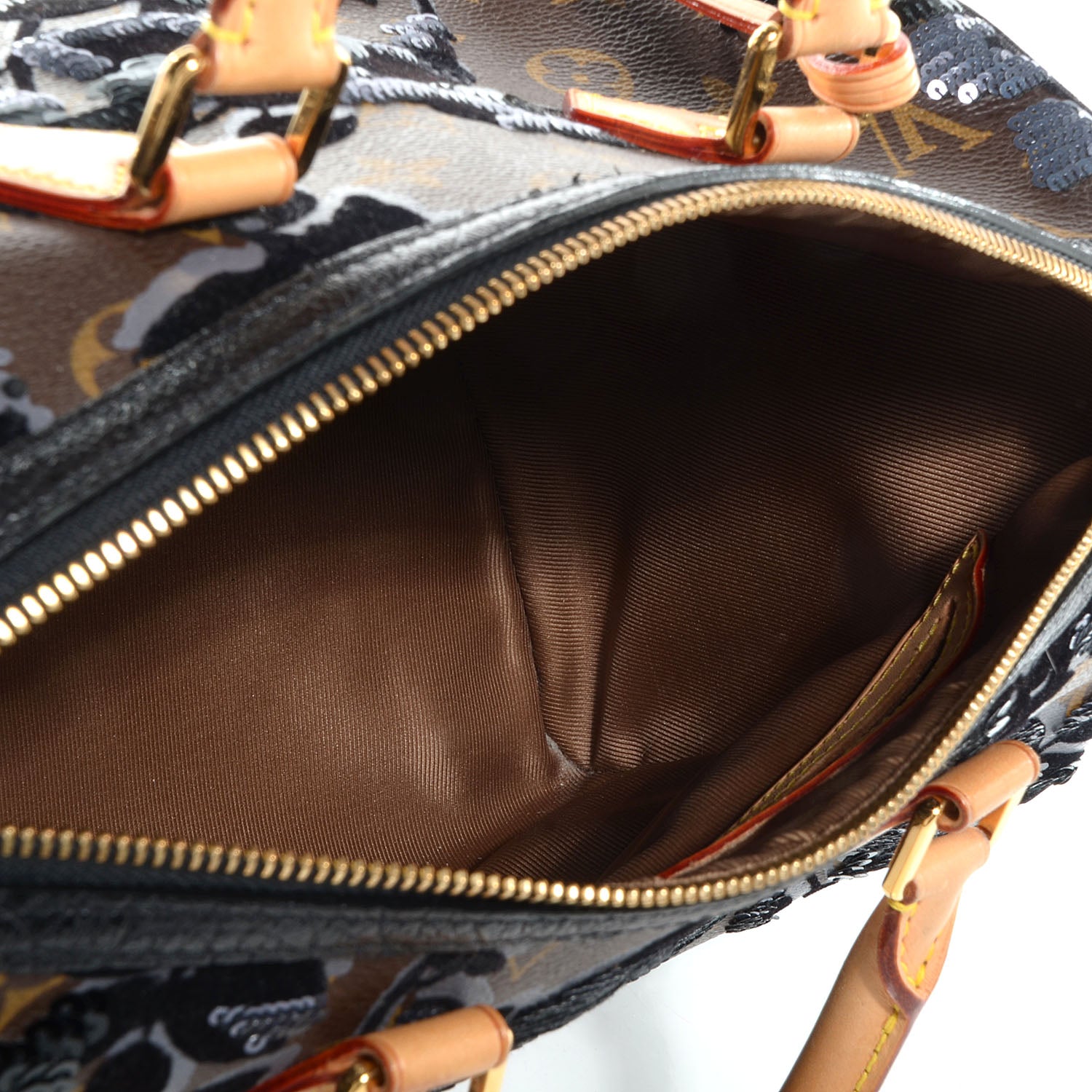 Louis Vuitton Monogram Fleur De Jais Sequins Speedy 30 5 of 8