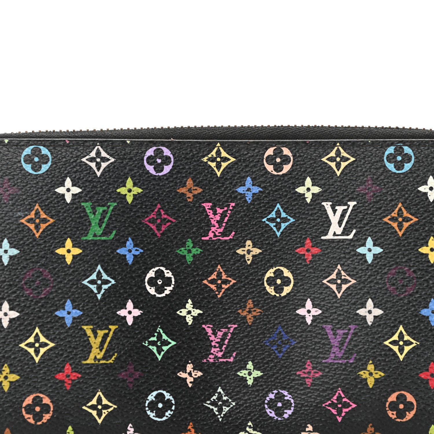 Louis Vuitton Monogram Multicolor Zippy Wallet Black Grenade 7 of 8