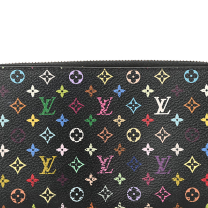 Louis Vuitton Monogram Multicolor Zippy Wallet Black Grenade 7 of 8