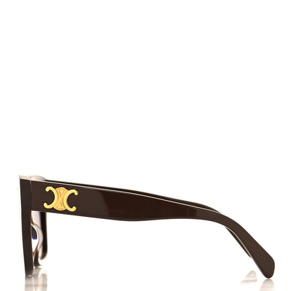 Celine Acetate Triomphe Sunglasses CL 40253I Chocolate 3 of 7