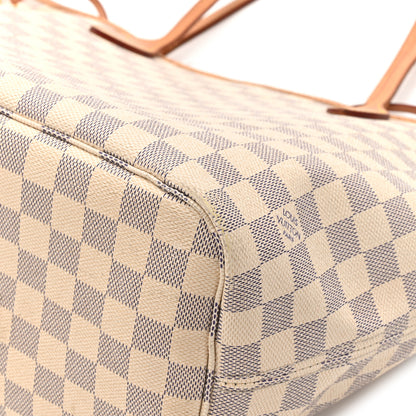Louis Vuitton Damier Azur Neo Neverfull MM Rose Ballerine 9 of 17