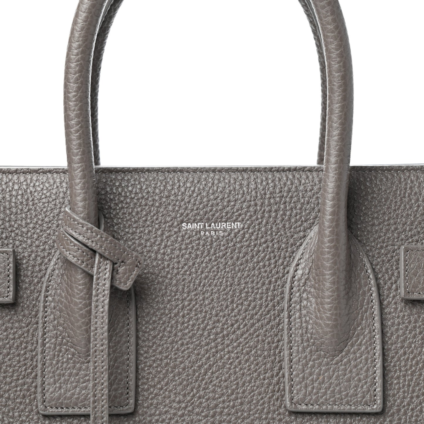 Grained Calfskin Small Sac De Jour Fog