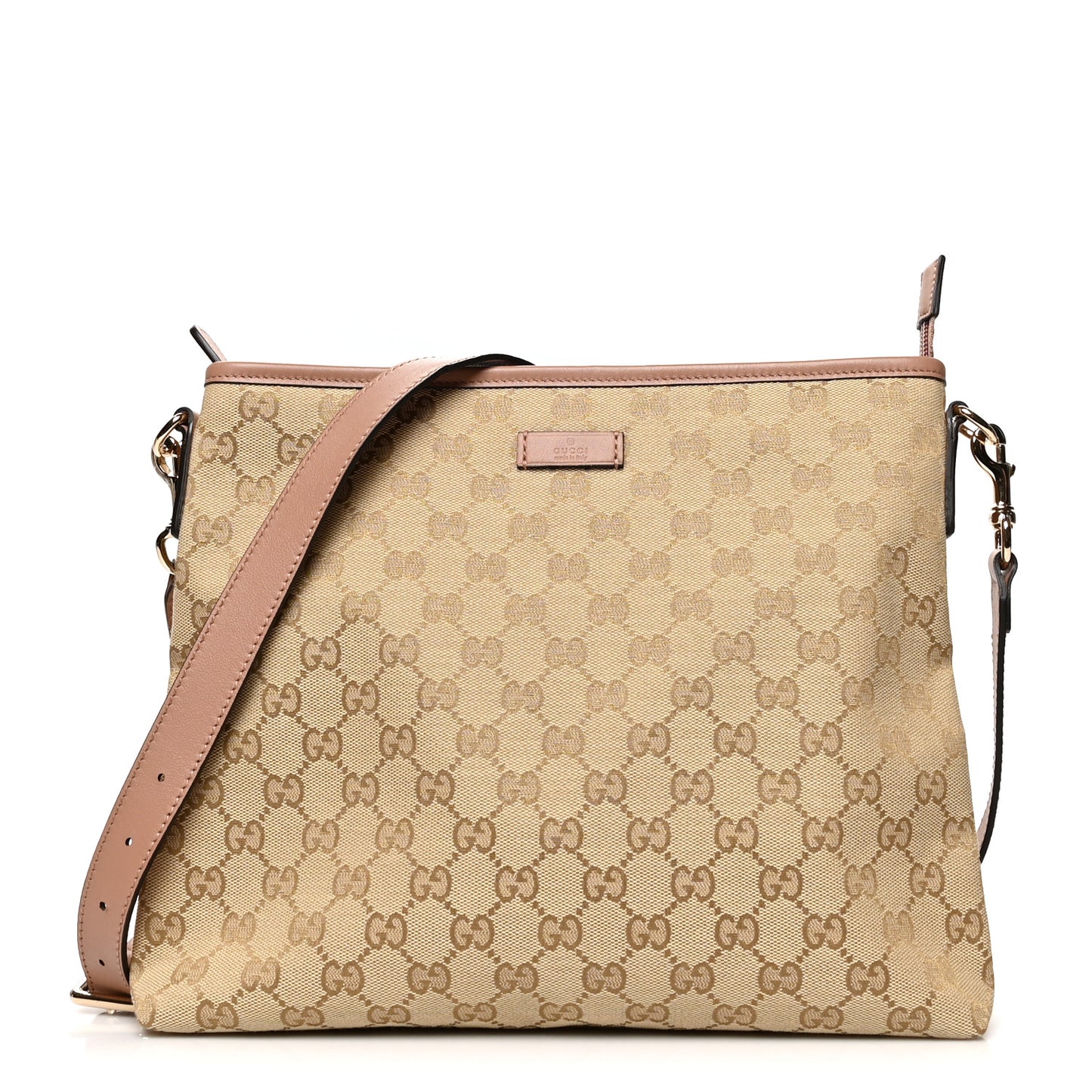 Monogram Medium Flat Messenger Bag Pink