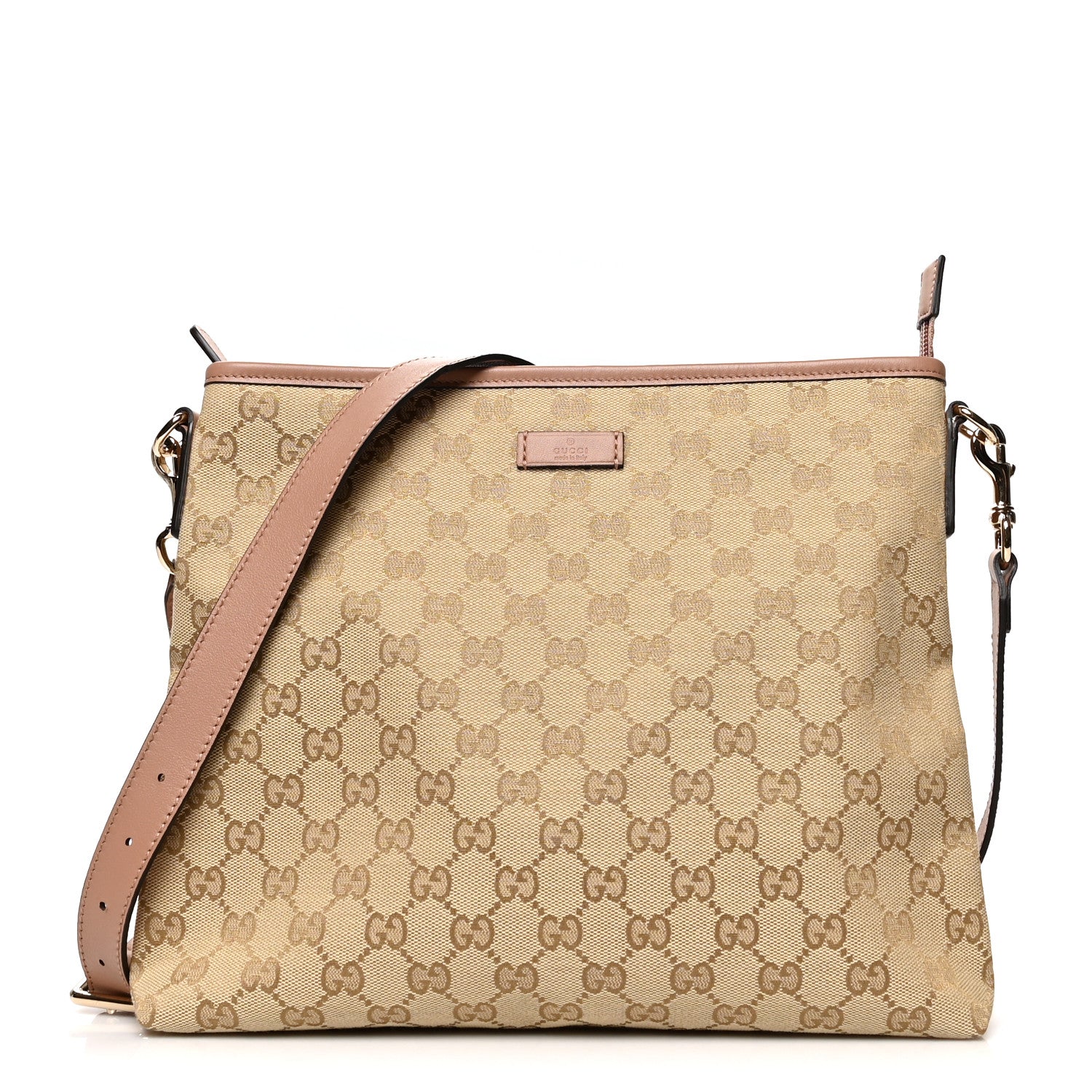 Gucci Monogram Medium Flat Messenger Bag Pink 1 of 11