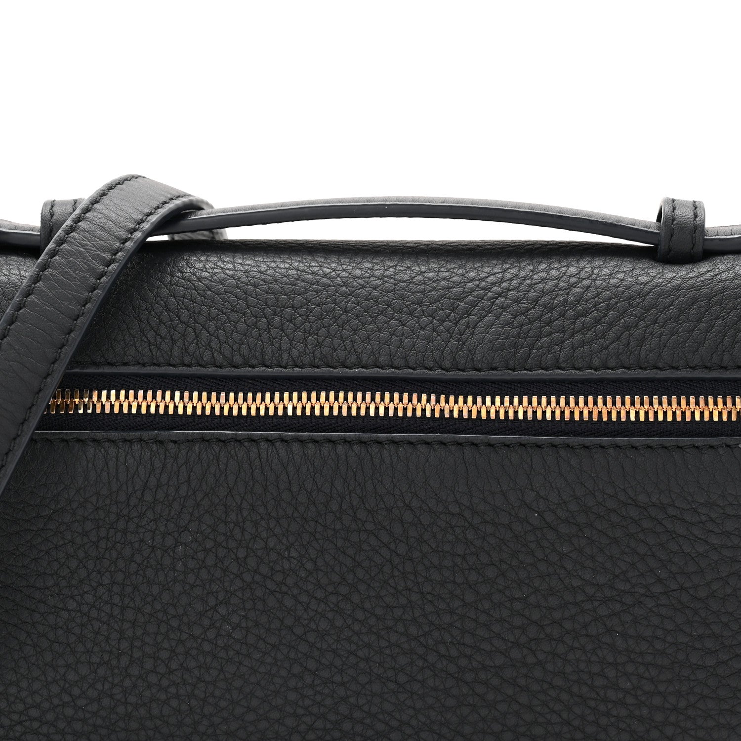 Loro Piana Grained Calfskin L19 Extra Pocket Pouch Navy 7 of 10