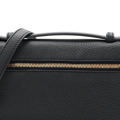 Loro Piana Grained Calfskin L19 Extra Pocket Pouch Navy 7 of 10
