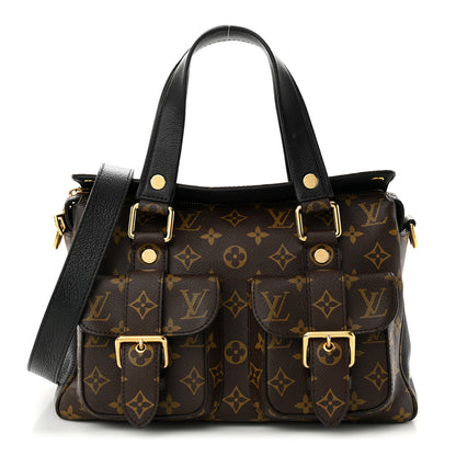 Louis Vuitton LOUIS VUITTON Monogram Manhattan NM Black 1 of 16