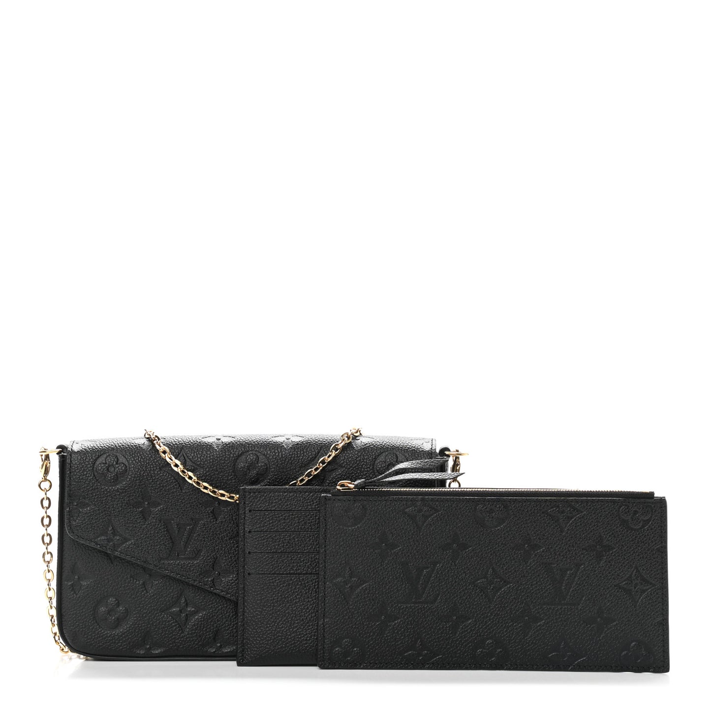 Empreinte Pochette Felicie Chain Wallet Black