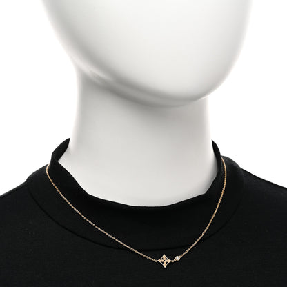 Louis Vuitton 18K Yellow Gold Diamond Idylle Blossom Pendant Necklace 2 of 5