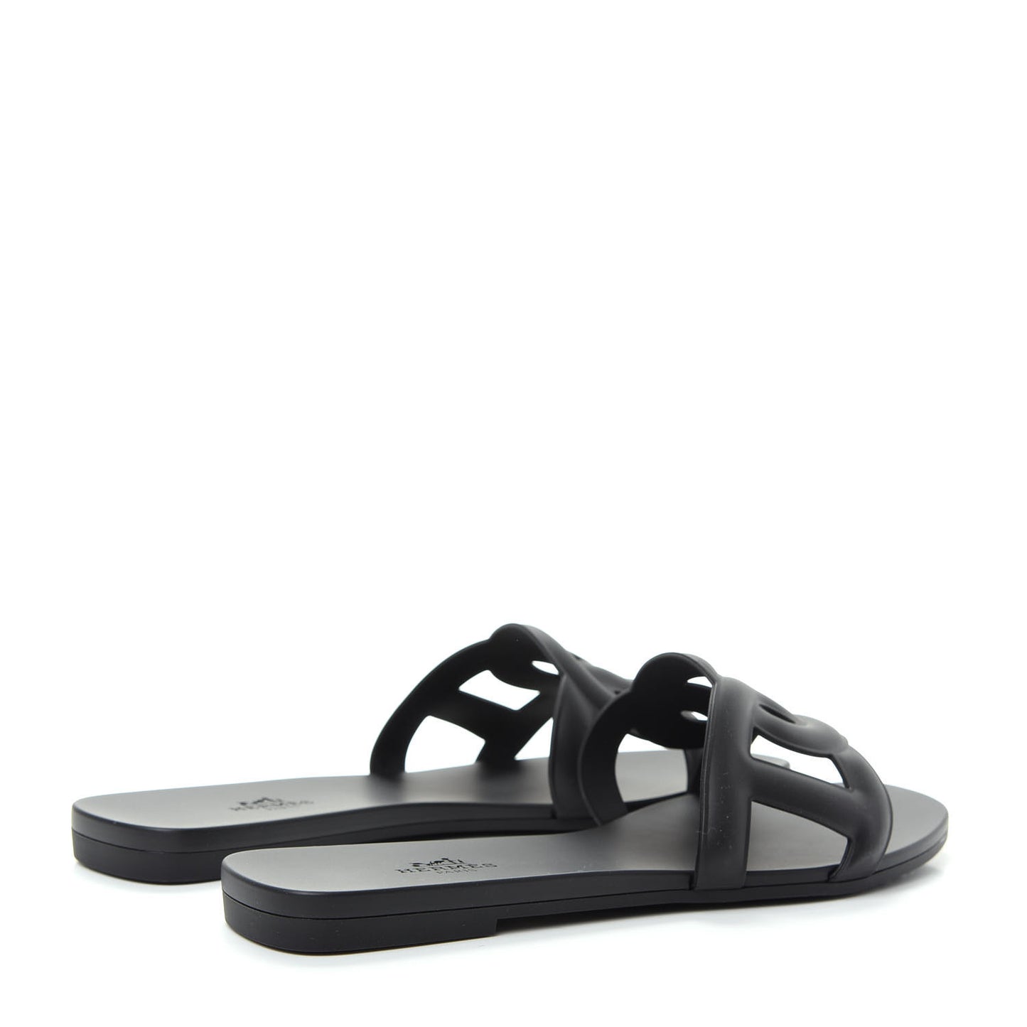 Rubber Aloha Sandals 38 Black