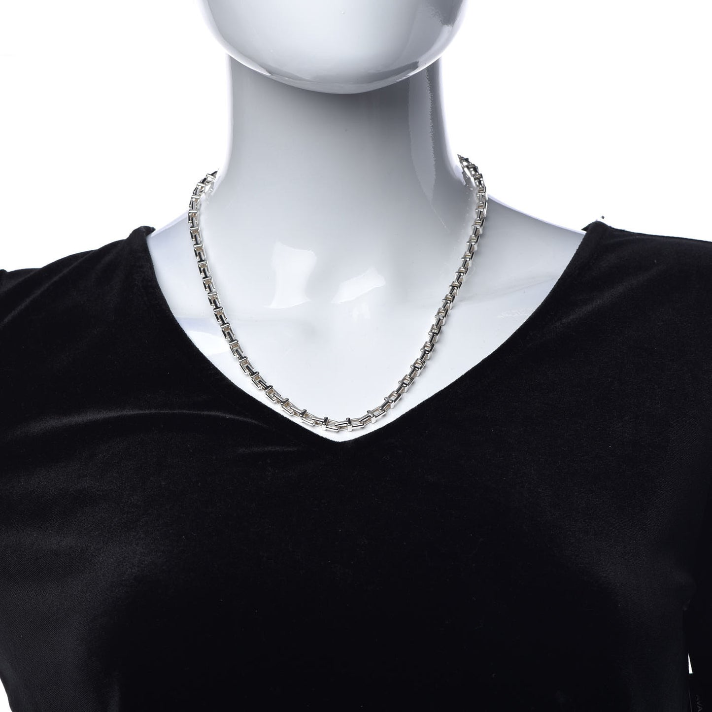 Sterling Silver T Narrow Chain Necklace
