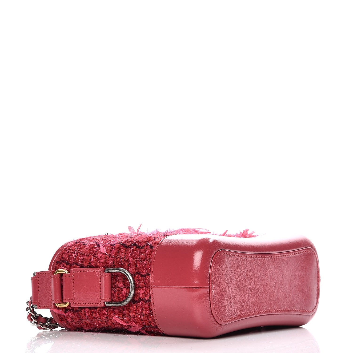 Chanel Tweed Calfskin Small Gabrielle Hobo Pink 4 of 9