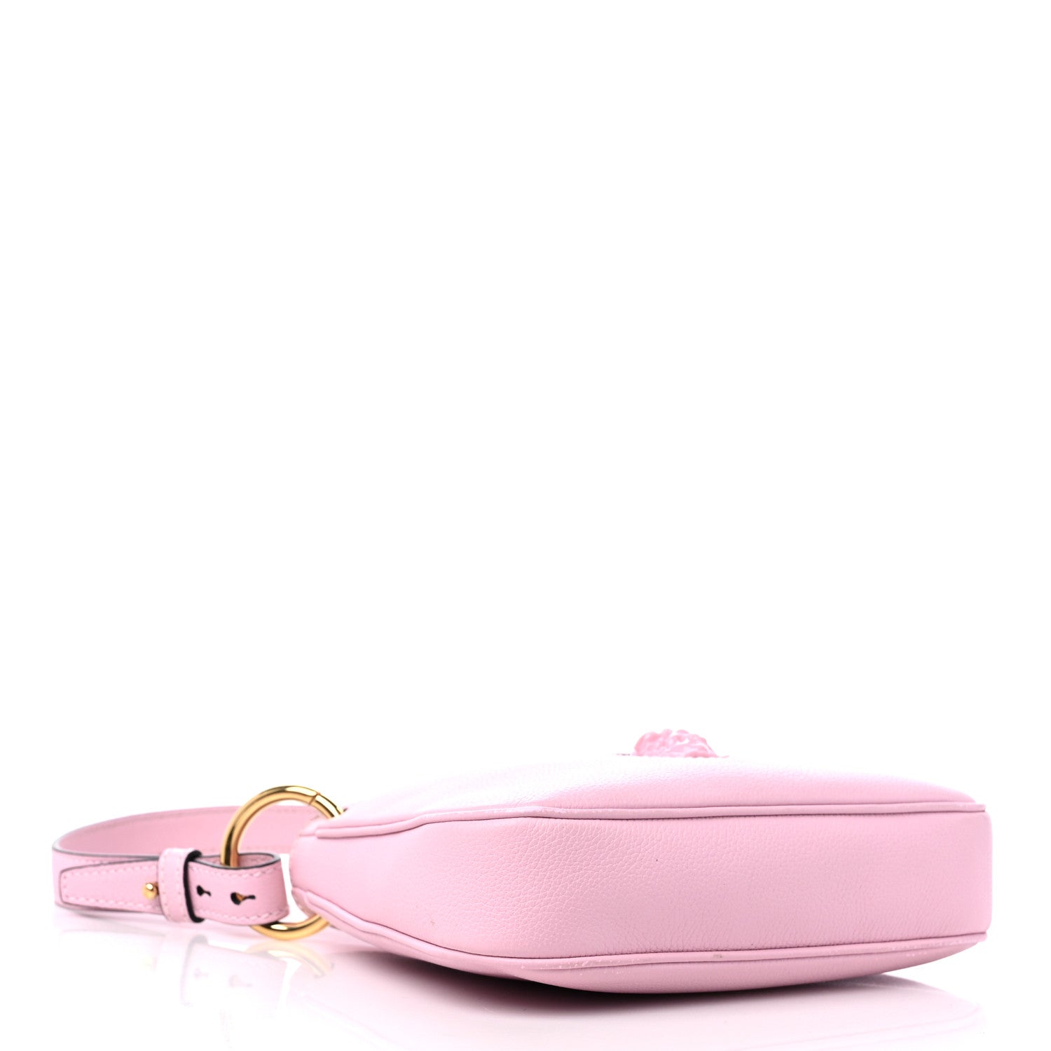 Versace Calfskin Small La Medusa Hobo Crossbody Pink 4 of 12