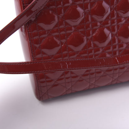 Christian Dior Patent Cannage Large Lady Dior Red 13 of 14