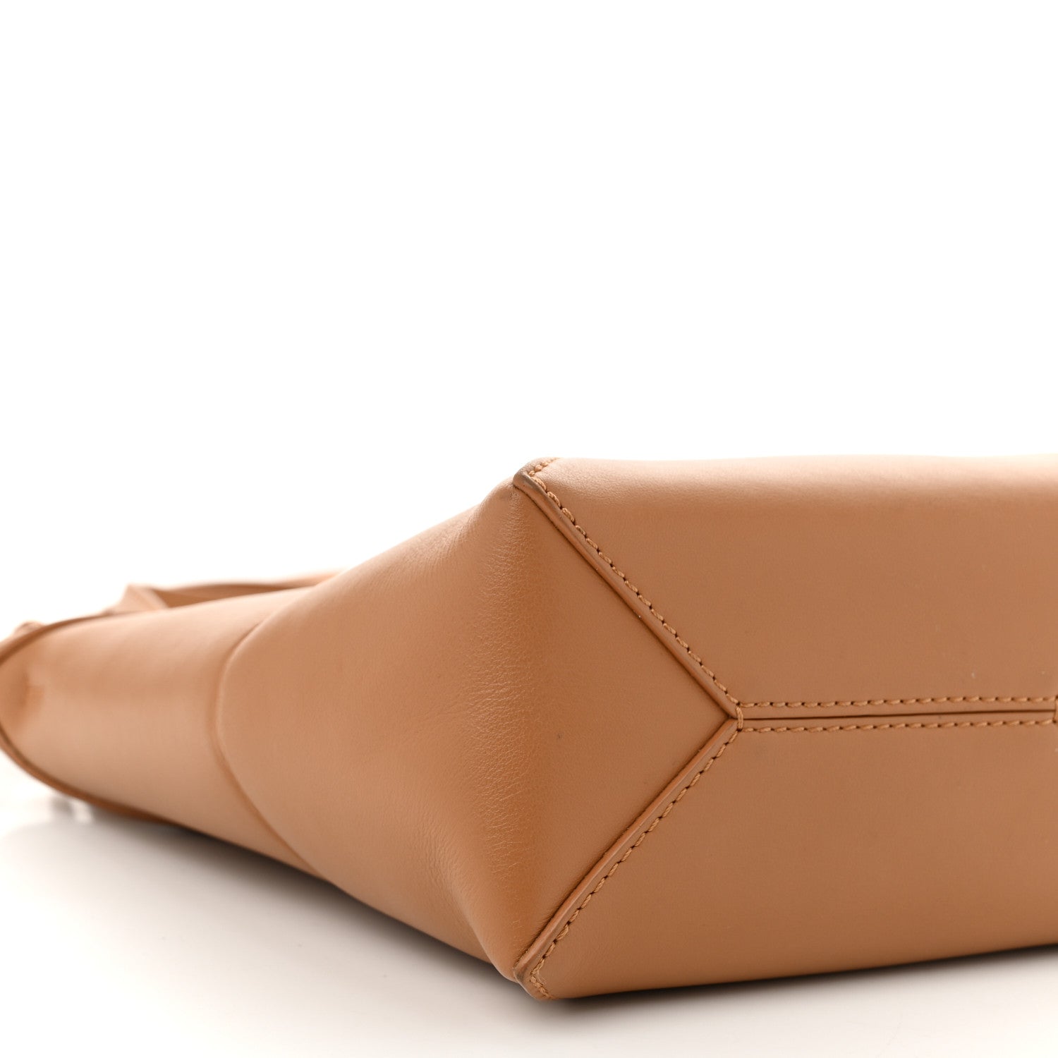 Loewe Shiny Calfskin Mini Puzzle Fold Tote Warm Desert 9 of 10