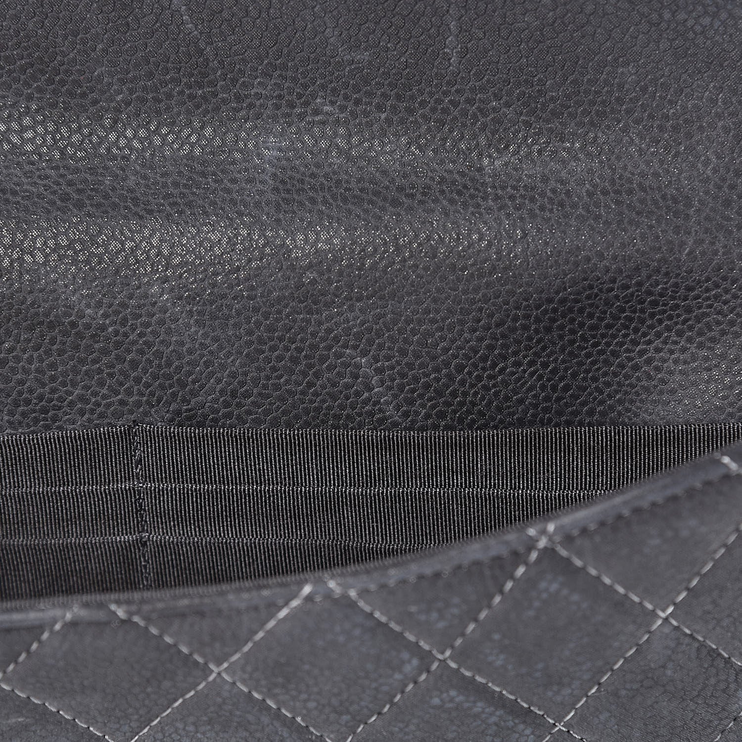 Chanel Iridescent Caviar Quilted Large Flap Wallet Grey 11 of 14