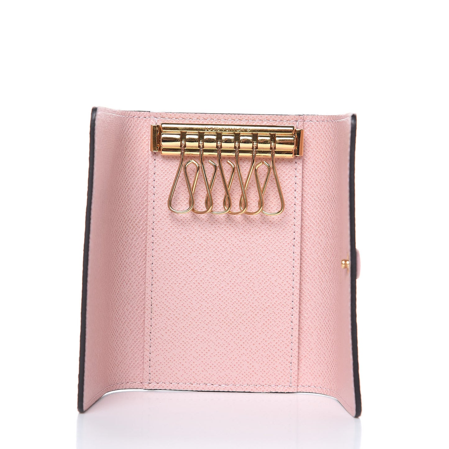Damier Ebene Multicles 6 Key Holder Rose Ballerine