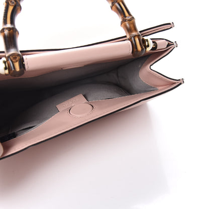 Gucci Nappa Bamboo Web Mini Nymphaea Top Handle Bag Perfect Pink Mystic White 8 of 11
