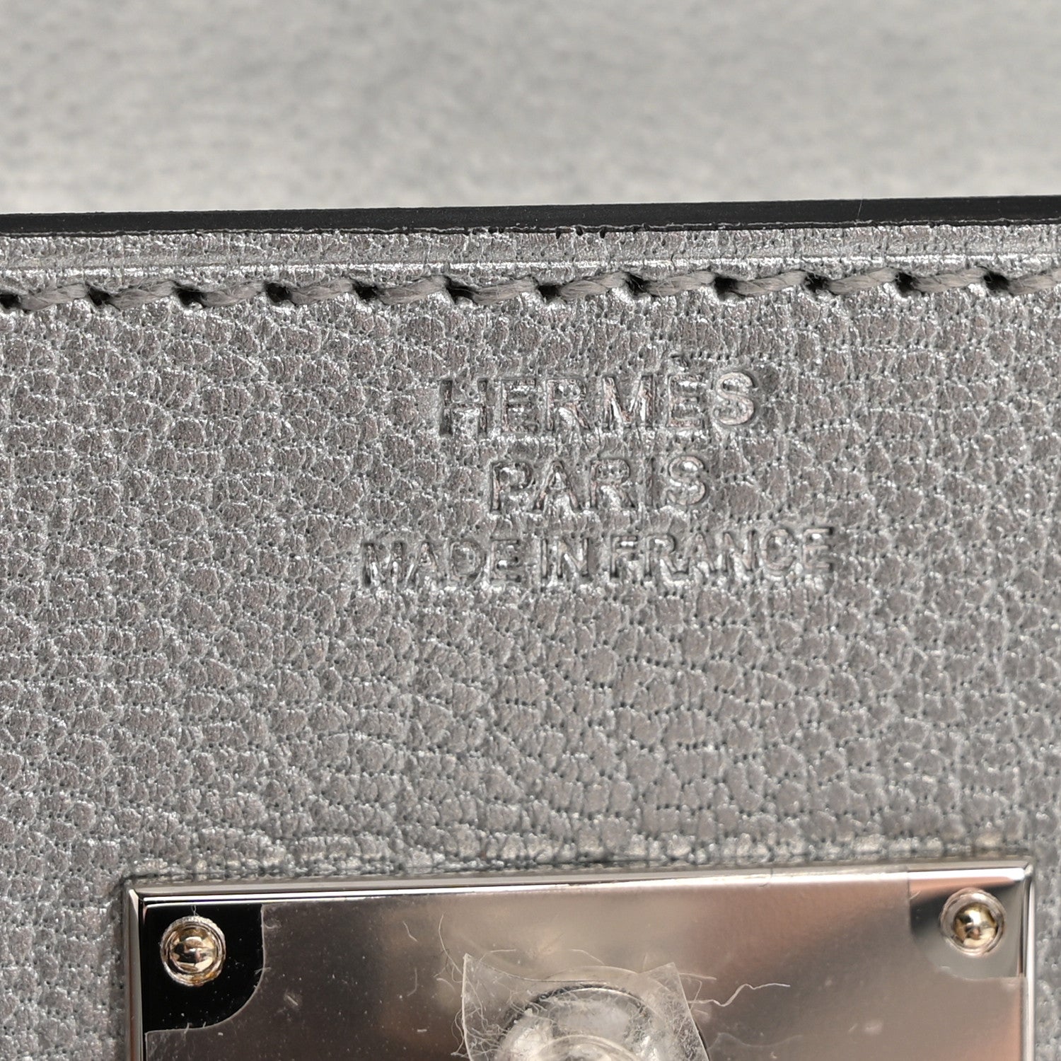 Hermes Metallic Chevre Chamkilight Kelly Wallet To Go Argent 6 of 10