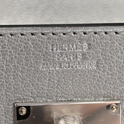 Hermes Metallic Chevre Chamkilight Kelly Wallet To Go Argent 6 of 10