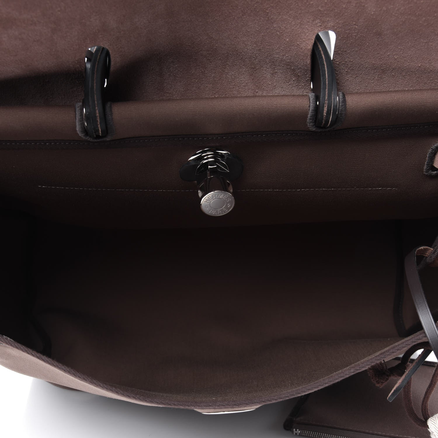 Hermes Toile Vache Hunter Herbag Zip 39 MM Etoupe Ebene 5 of 12
