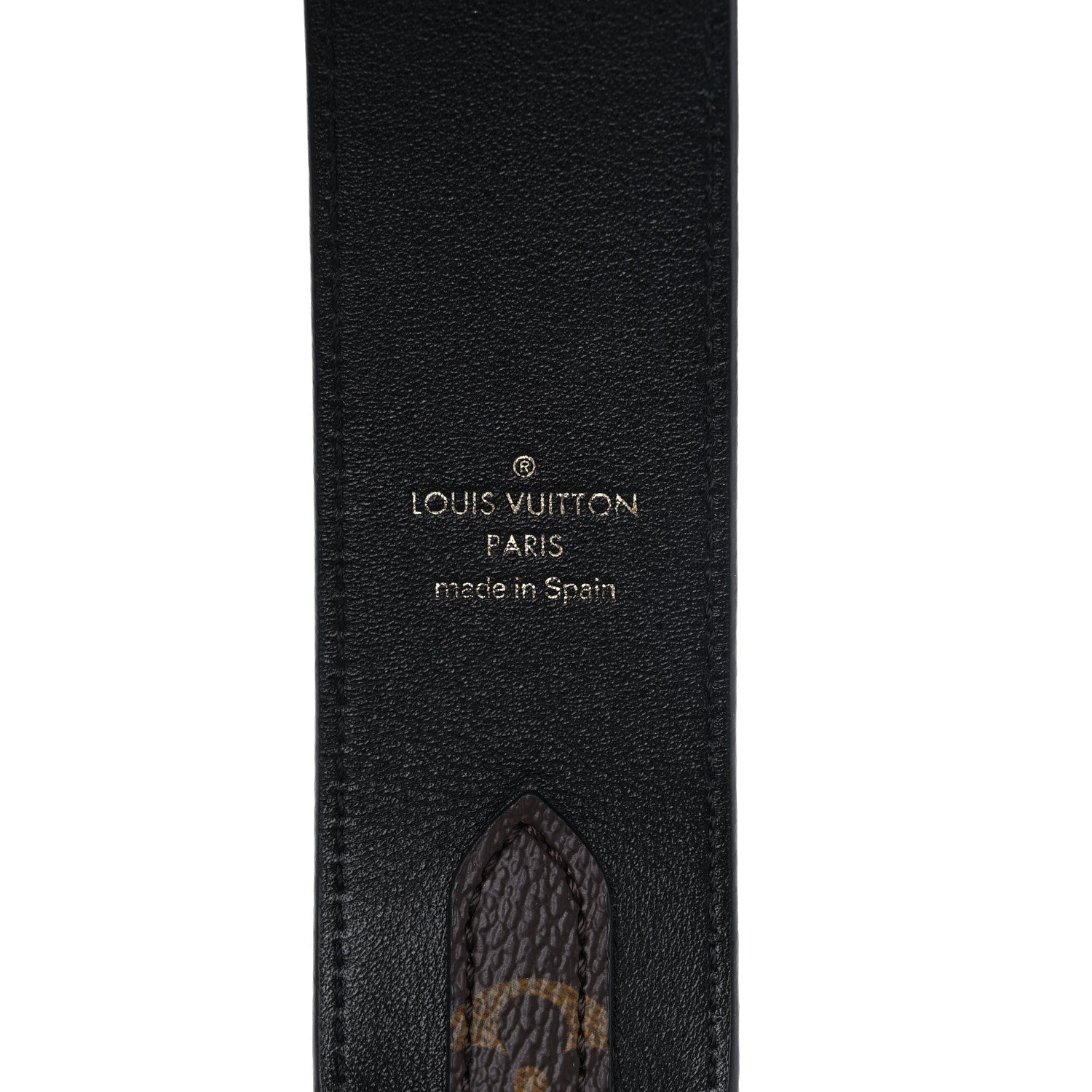Louis Vuitton Monogram Bandouliere Shoulder Strap Black 3 of 4
