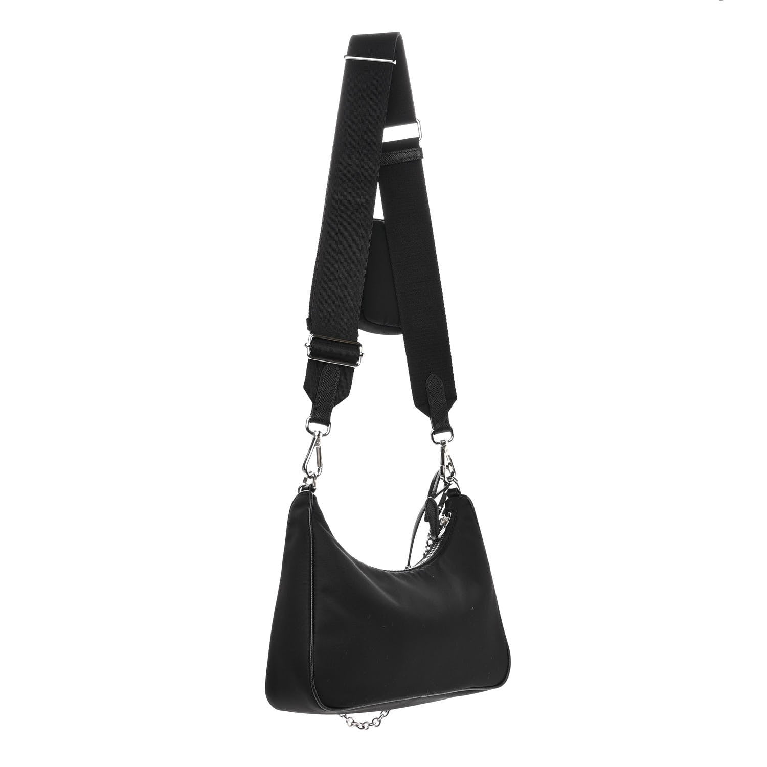 Prada Nylon Re-Edition 2005 Shoulder Bag Black 3 of 10