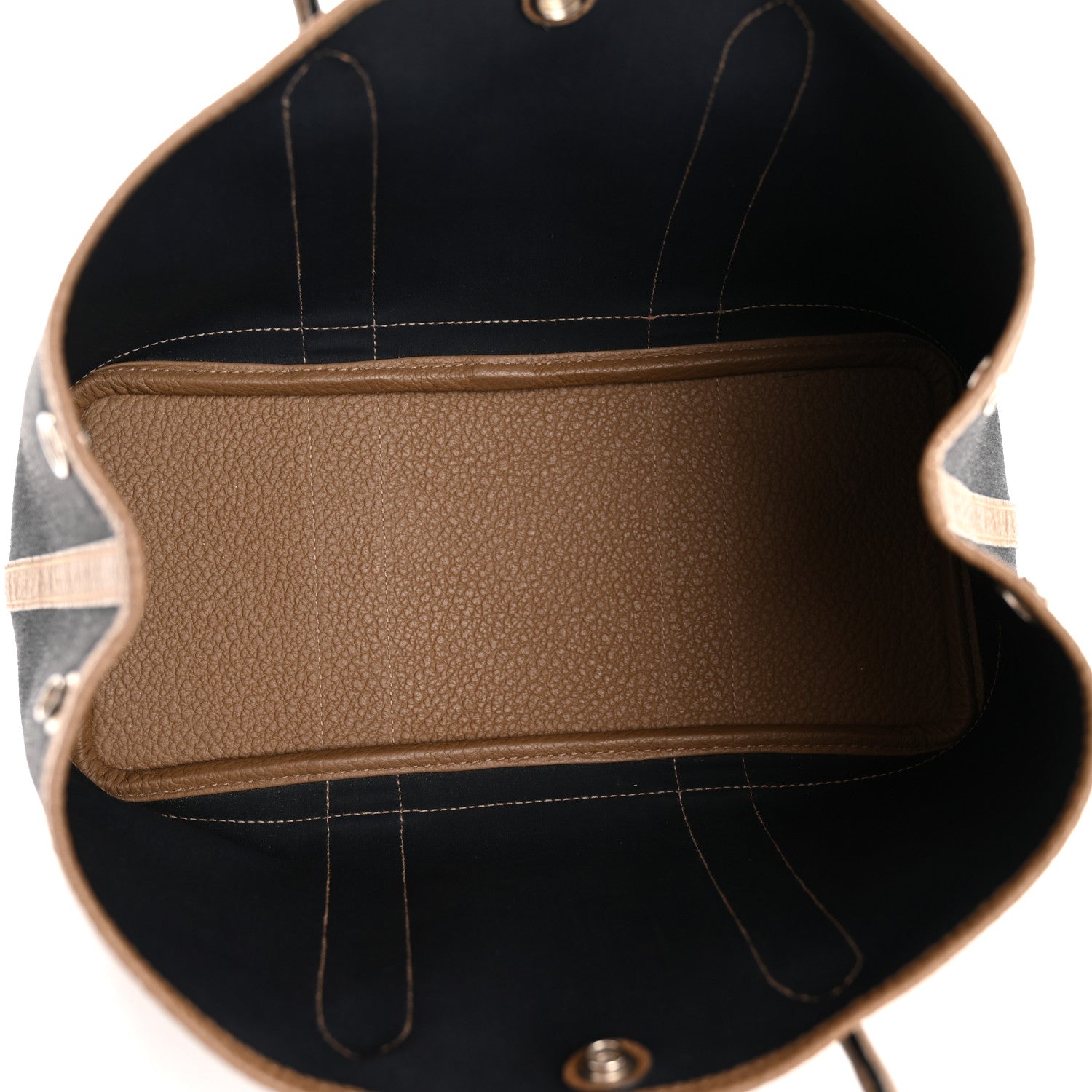 Hermes Toile Militaire Vache Country Garden Party Tote 30 Black Bleu Marine Beige Weimar 5 of 10