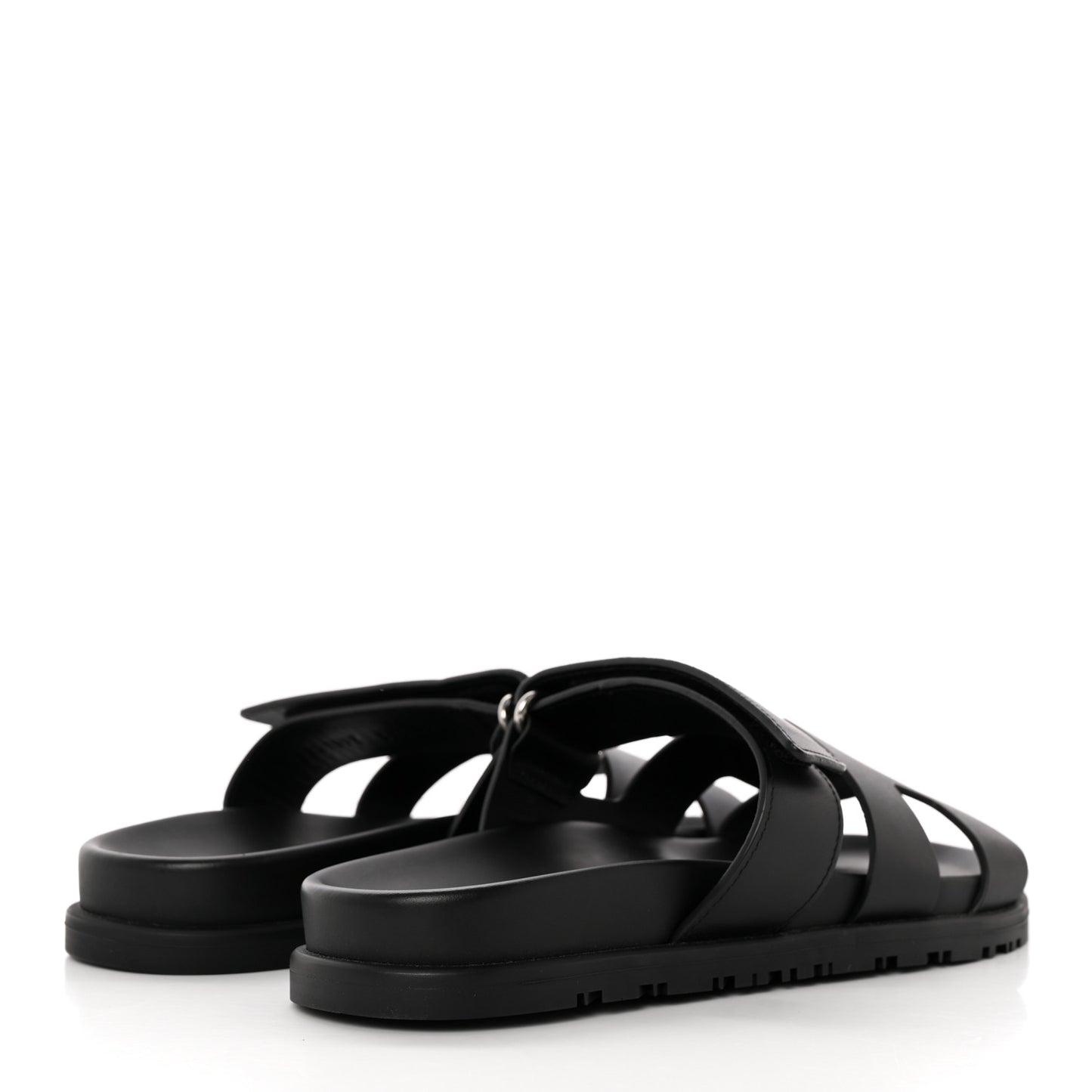 Calfskin Womens Chypre Sandals 37.5 Black