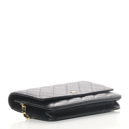 Chanel Caviar Quilted Wallet On Chain WOC Black 3 of 7