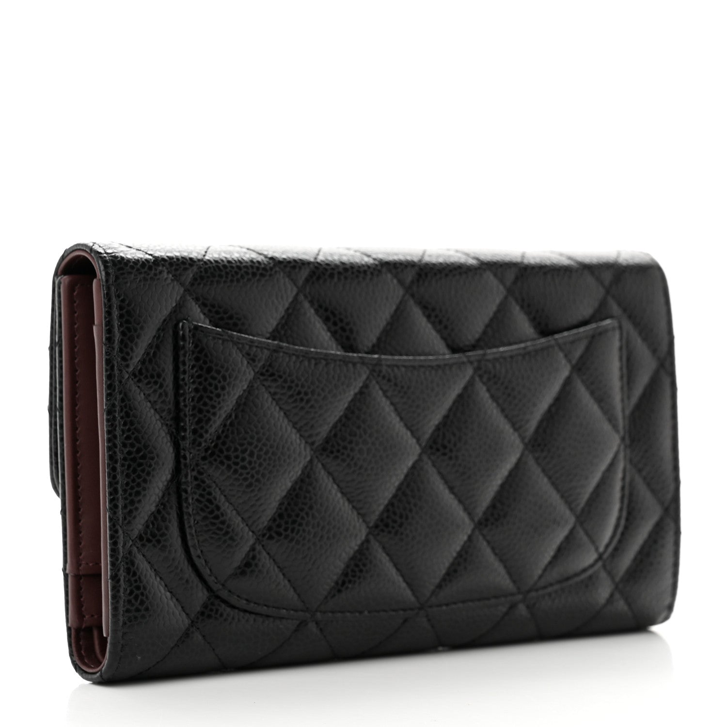 Chanel Caviar Quilted Large Flap Wallet Black 3 of 8