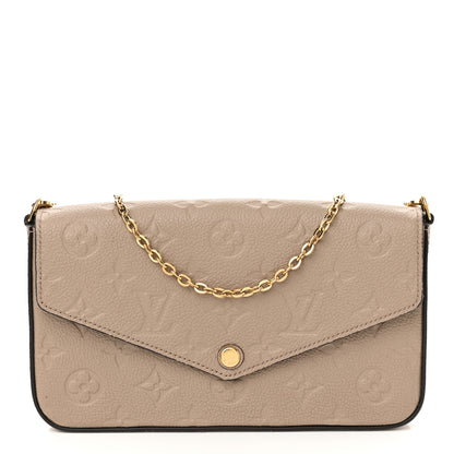 Louis Vuitton Empreinte Pochette Felicie Chain Wallet Tourterelle 3 of 10