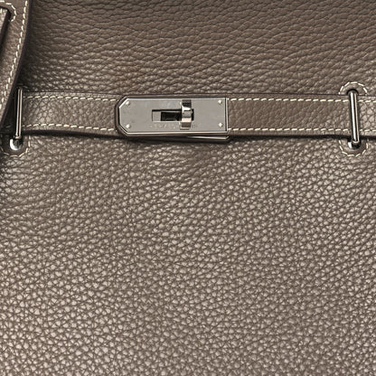Hermes Taurillon Clemence Jypsiere 28 Etoupe 8 of 11