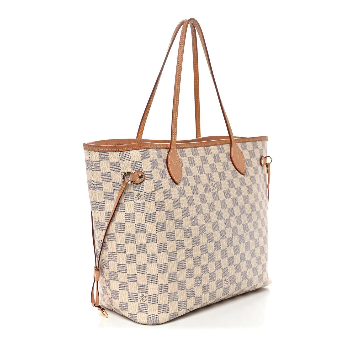 Damier Azur Neo Neverfull MM Rose Ballerine