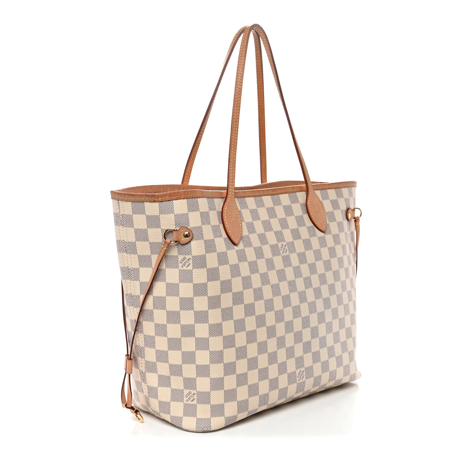 Louis Vuitton Damier Azur Neo Neverfull MM Rose Ballerine 3 of 12