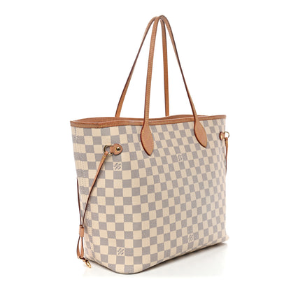 Louis Vuitton Damier Azur Neo Neverfull MM Rose Ballerine 3 of 12