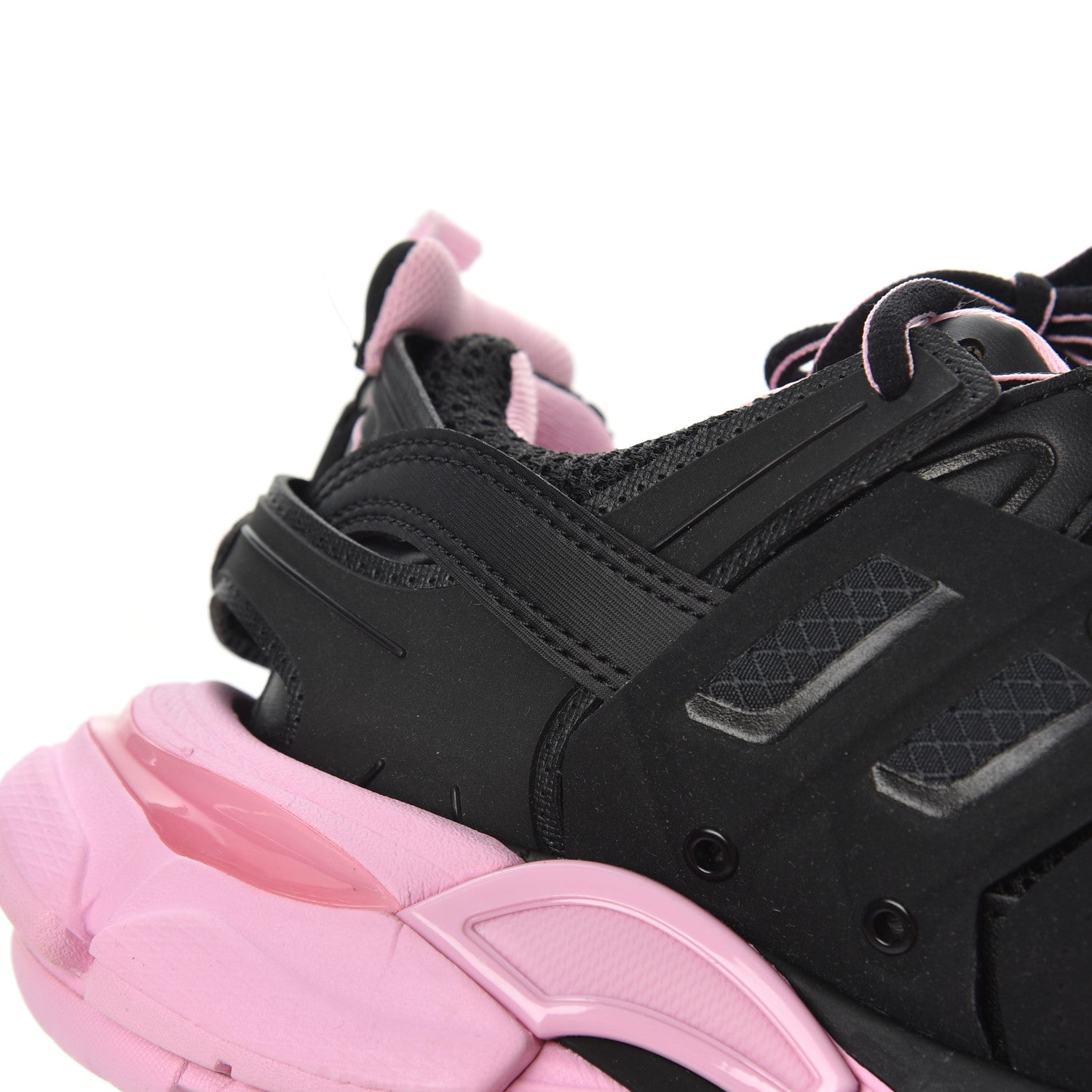 Balenciaga Mesh Nylon Bi-Color Womens Track Sneakers 36 Black Pink 10 of 14