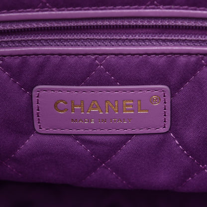 Chanel Shiny Calfskin Quilted Small Chanel 22 Purple 7 of 12