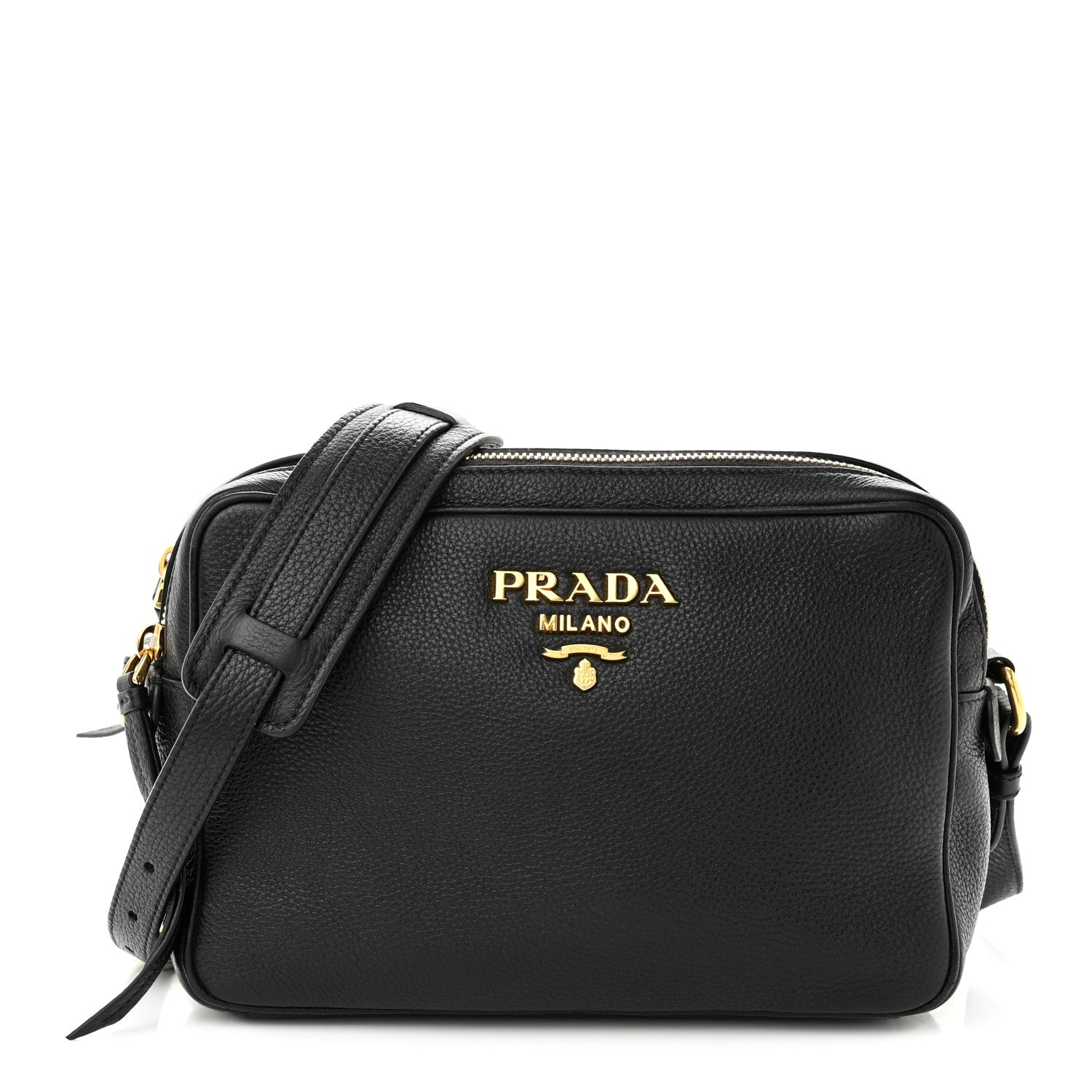 Prada Vitello Phenix Camera Bag Black 1 of 12