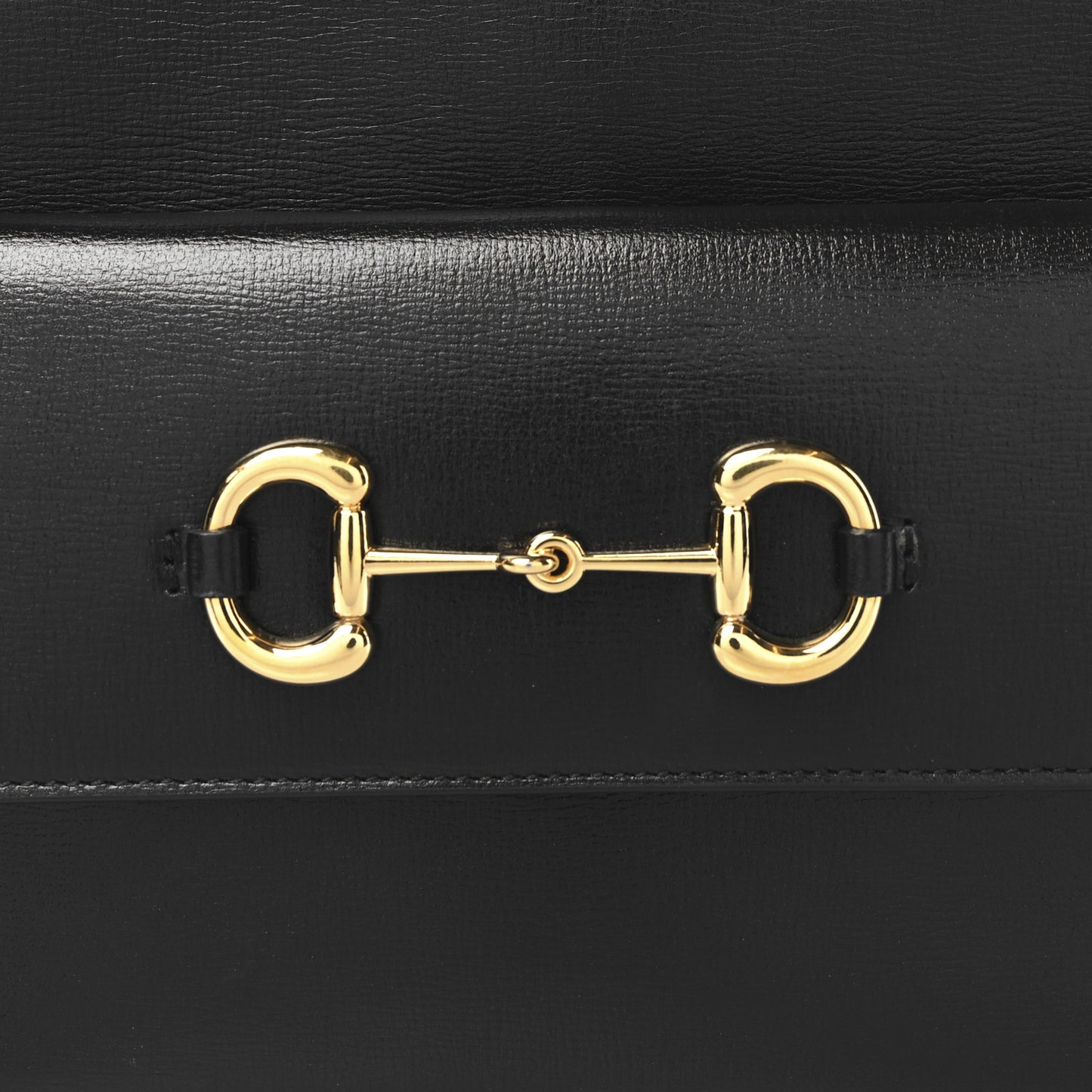 Textured Calfskin Small Horsebit 1955 Shoulder Bag Black