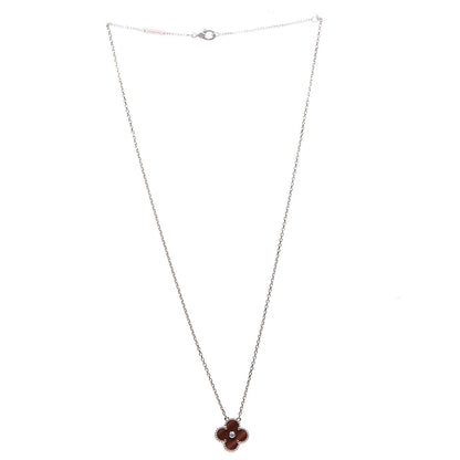 Van Cleef & Arpels 18K Rose Gold Diamond Bulls Eye Vintage Alhambra Pendant Necklace 3 of 6