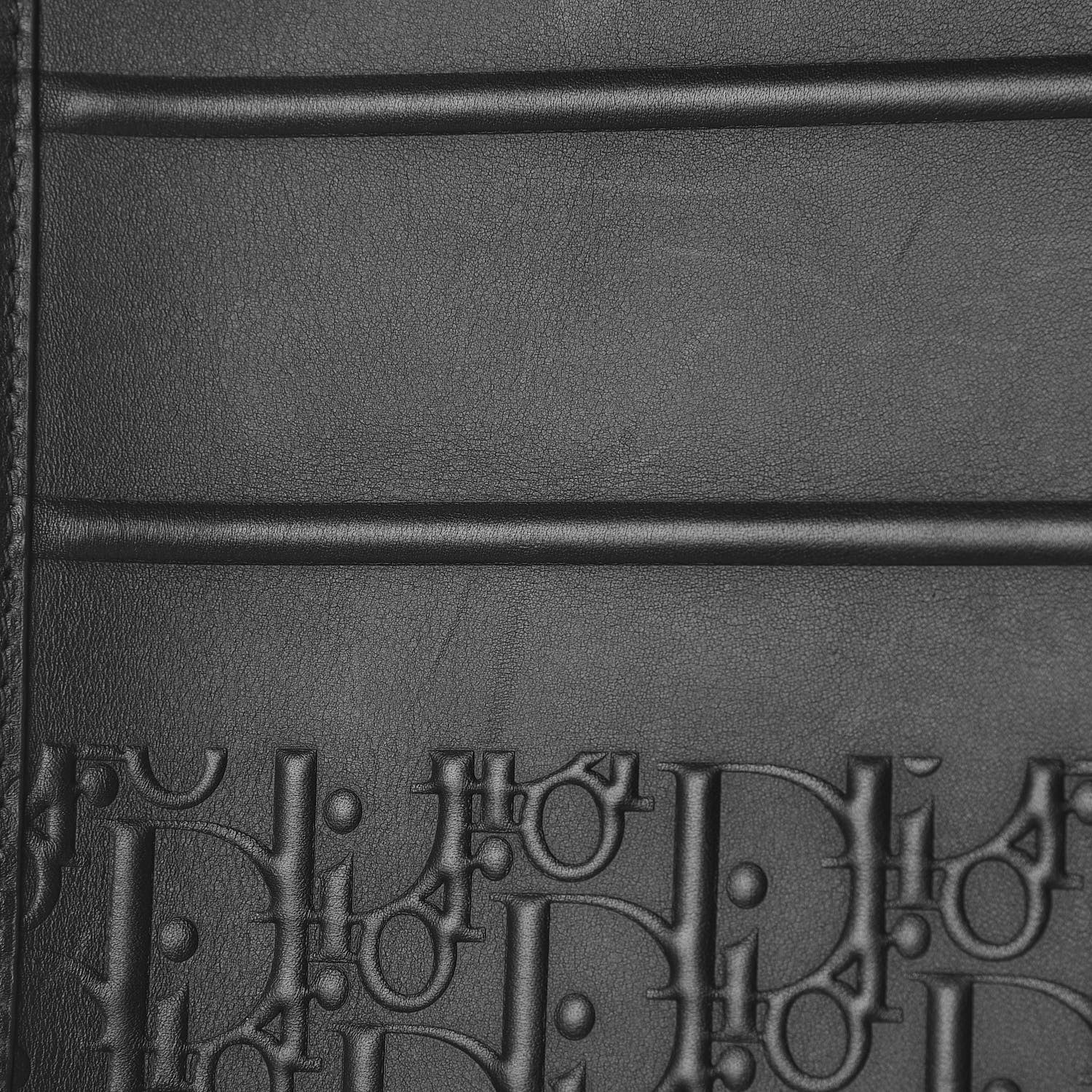 Christian Dior Oblique Calfskin Embossed Book Tote Black 11 of 13