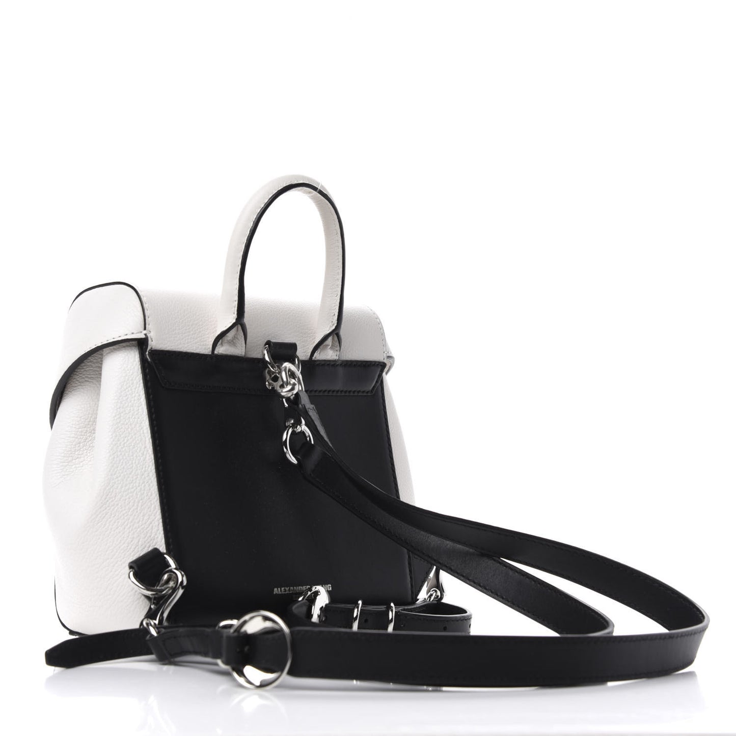 Calfskin Mini Hook Backpack White