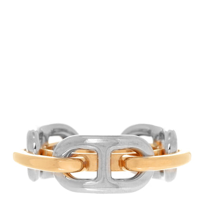 Hermes Palladium Regate Scarf Ring Gold Silver 1 of 4