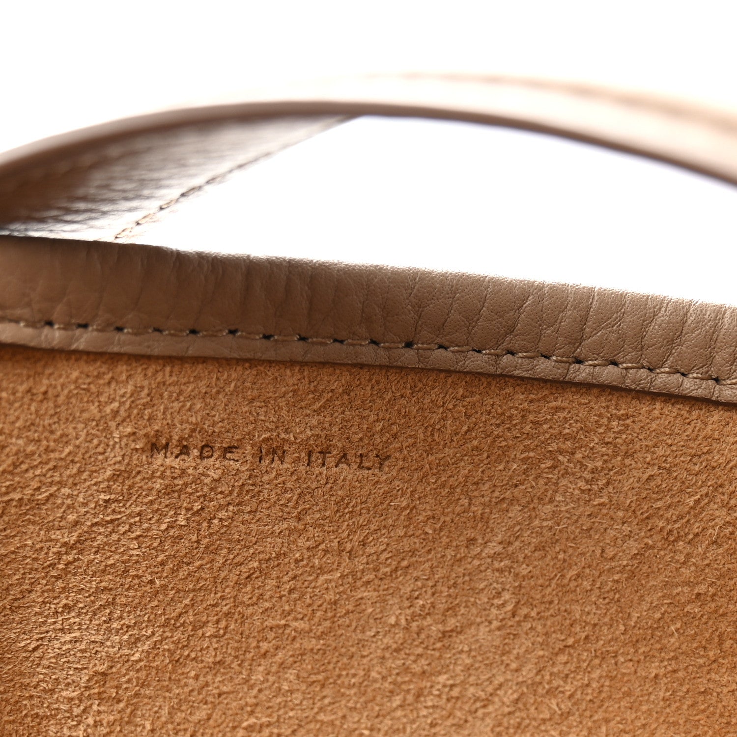 The Row Grained Calfskin Medium N/S Park Tote Dark Taupe 7 of 10