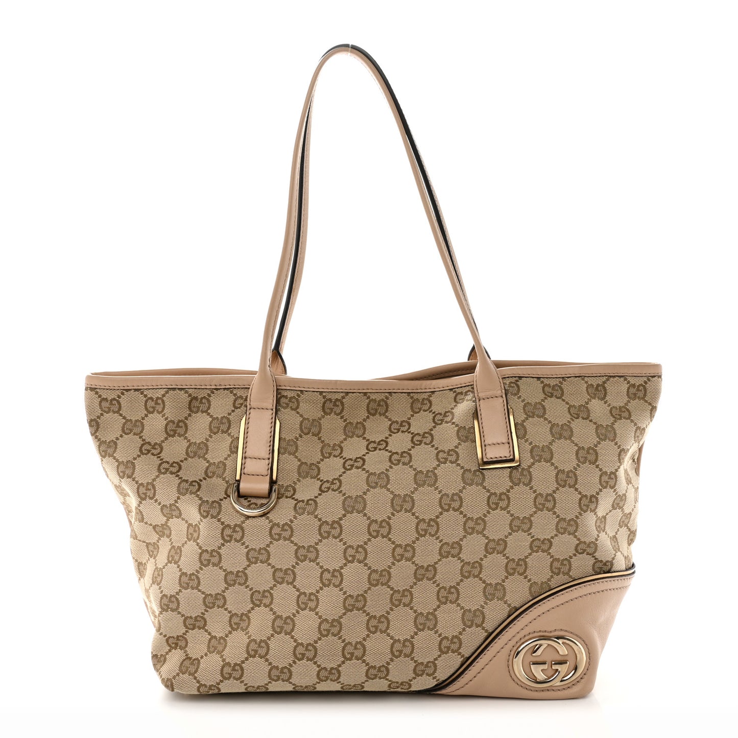 Monogram Medium New Britt Tote Beige