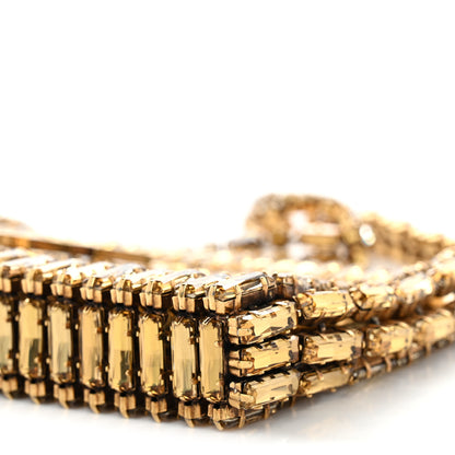 Saint Laurent Crystal Embellished Minaudiere Small Bag Bronze 9 of 9
