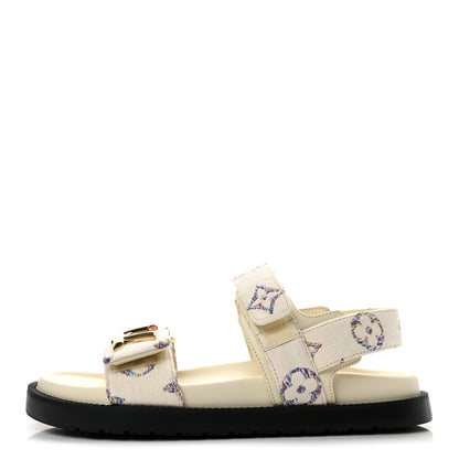 Louis Vuitton Monogram LV Sunset Comfort Flat Sandals 35.5 Multicolor 1 of 10