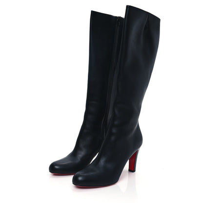 Christian Louboutin Calfskin Miss Tack Botta 85 Boots 41 Black 3 of 7